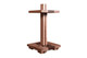 Derby billiard floor rack in a walnut and maple finish. Derby billiard floor rack in a walnut and maple finish.